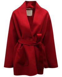 EMMA & GAIA - Belted Coats - Lyst