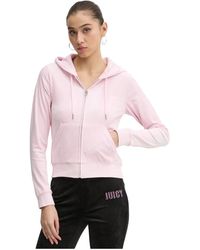 Juicy Couture - Velours Rits Hoodie - Lyst