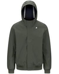 K-Way - Jassen ,Groen ,Leer Joachim Bonded Jacket - Lyst