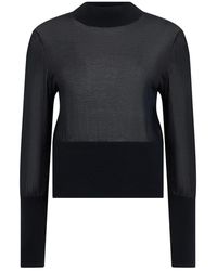 FRAME - Round-Neck Knitwear - Lyst