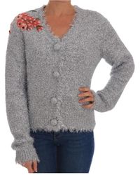 Dolce & Gabbana - Zilveren Vest Met Bloemenapplicatie - Lyst