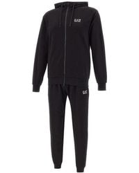 EA7 - Fitness ,Zwart ,Katoen Dynamische Stijl Zwart Trainingspak - Lyst