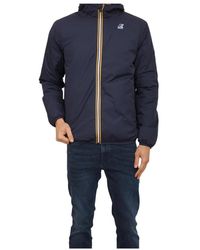 K-Way - Fitness ,Blauw ,Nylon Le Vrai 4.0 Claude Warm - Lyst