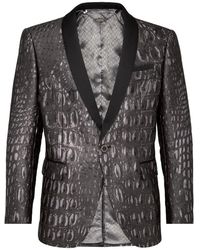 Billionaire - Jassen ,Grijs ,Leer Blazer Elegant - Lyst