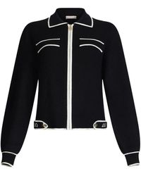 Liu Jo - Truien & Vesten ,Zwart ,Zwarte Sweater Collectie - Lyst