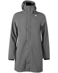 K-Way - Jassen ,Grijs ,Polyester Marlyn Jacket - Lyst