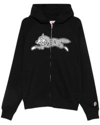ICECREAM - Hoodies & Sweatvesten ,Zwart ,Katoen Glitter Running Dog Zip Through Hood - Lyst