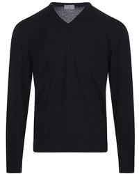 Fedeli - V-Neck Knitwear - Lyst