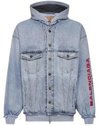 Balenciaga - Jassen ,Blauw ,Denim Denim Jacket - Lyst