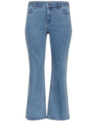 Kaffe - Jeans ,Blauw ,Denim Kcflora Flared Lange Jeans - Lyst