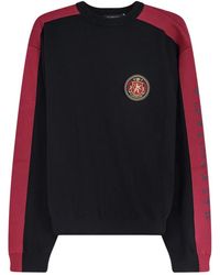 Balenciaga - Hoodies & Sweatvesten ,Zwart ,Katoen Katoenen Trui Met Logo Op De Voorkant - Lyst