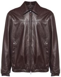 Canali - Leather Jackets - Lyst