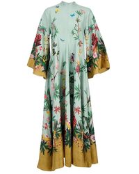 La DoubleJ - Kleedjes ,Veelkleurig ,Maxi-Jurk Met Lange Mouwen - Lyst