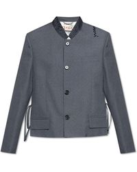 Marni - Jacke mit rohen schlitzen - Lyst