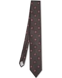 Lardini - Accessoires ,Groen ,Zijden Das Met Bloemenprint - Lyst