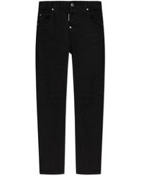 DSquared² - Jeans ,Zwart ,Katoen Garment Dyed Teddy Jeans - Lyst