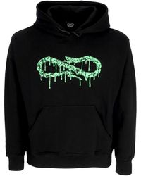 Propaganda - Schwarzer Logo Hoodie Mit Fronttasche - Lyst
