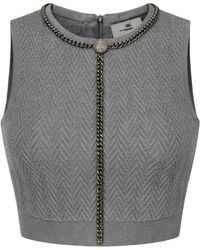 Elisabetta Franchi - Sleeveless Tops - Lyst
