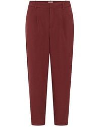 Kaffe - Broeken ,Rood ,Geknipte Broek - Lyst