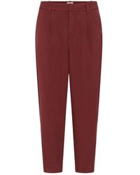 Kaffe - Cropped Trousers - Lyst