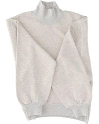 Autry - Truien & Vesten ,Grijs ,Katoen Turtleneck Sweatshirt - Lyst