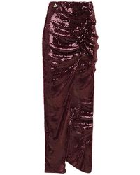 Akep - Rokken ,Rood ,Polyester Pareo Lange Rok - Lyst