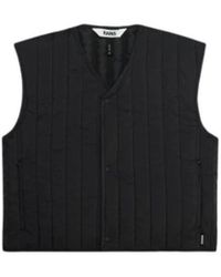 Rains - Jassen ,Zwart ,Nylon Short Liner Vest - Lyst