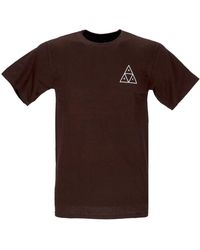 Huf - Triple Triangle Tee Chocolade T-Shirt - Lyst