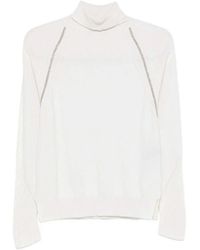 D.exterior - Off- Wol High-Neck Sweater - Lyst
