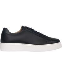 Exton - Schoenen ,Blauw ,Leer Blauwe Leren Sneaker - Lyst