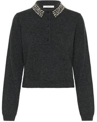 Gestuz - Truien & Vesten ,Grijs ,Wol Gzmanzi Deco Polo Pullover - Lyst