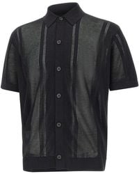Paolo Pecora - Zijden En Katoenen Gebreide Shirt - Lyst