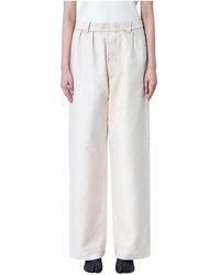 Maison Margiela - Wide Trousers - Lyst