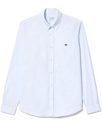 Lacoste - Katoenen Regular Fit Overhemd - Lyst
