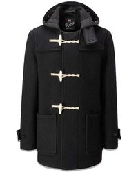 Gloverall - Jassen ,Zwart ,Katoen Originele Mid Monty Duffle Jas - Lyst