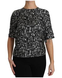 Dolce & Gabbana - Overhemd Muziekinstrumenten Print Top Tsh2894 - Lyst