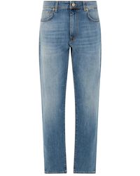 Slowear - Jeans ,Blauw ,Denim Regular Fit Stretch Denim Broek - Lyst