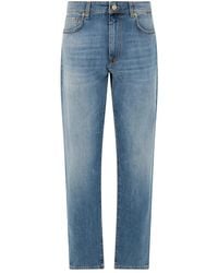 Slowear - Jeans ,Blauw ,Denim Regular Fit Stretch Denim Broek - Lyst