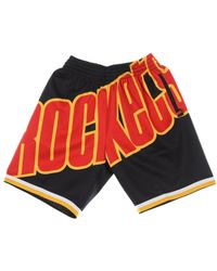 Mitchell & Ness - Fitness ,Zwart ,Polyester Nba Basketball Shorts Hardwood Classics - Lyst