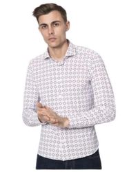 Orian - Overhemden ,Veelkleurig ,Nylon Witte Bloemenprint Blouse - Lyst