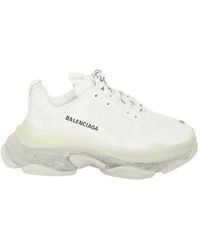 Balenciaga - Triple s sneaker clear sole - weiß - Lyst