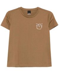 Pinko - Braunes T-Shirt Marrone Aw25 - Lyst