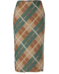 Marc Cain - Karierte Strickrock Hergestellt - Lyst