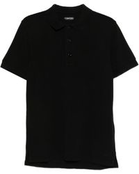 Tom Ford - Tops ,Zwart ,Katoen Piquet Polo - Lyst