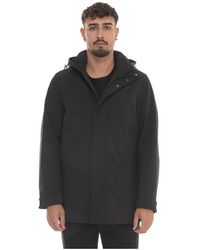 Woolrich - Zachte Shell Jas Met Afneembare Capuchon - Lyst