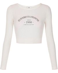 Elisabetta Franchi - Round-Neck Knitwear - Lyst