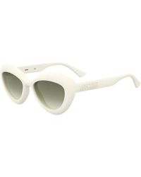Moschino - Stilvolle sonnenbrille mit uv-schutz,sunglasses,schwarze/dunkelgraue sonnenbrille,stilvolle sonnenbrille - Lyst