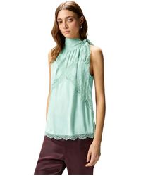 Pinko - Tops ,Groen ,Sleeveless Tops - Lyst