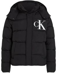 Calvin Klein - Jassen ,Zwart ,Stijlvolle Jas Voor Mannen - Lyst