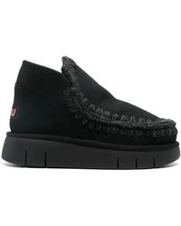 Mou - Schoenen ,Zwart ,Zwarte Eskimo Sneaker Laarzen - Lyst
